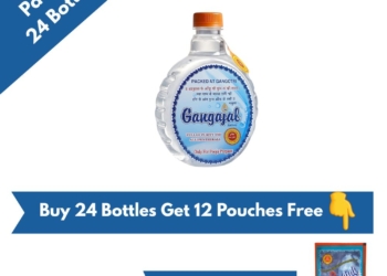 Pack of 24 Bottles containing 500 ml Gangajal in one bottle (500 ml * 24 Bottles = 1 Box)