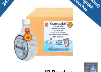 Pack of 24 Bottles containing 500 ml Gangajal in one bottle (500 ml * 24 Bottles = 1 Box)