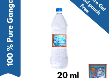 Pure Gangajal The Holy Water – Packed at GANGOTRI Valley – Only for Puja Purpose – 1 Litre Bottle