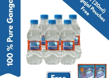 Pack of 6 Bottles containing 250 ML Gangajal in one bottle (250 ML * 6 Bottles = 1 Box)